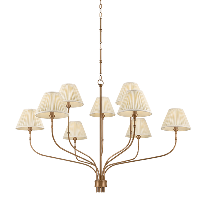 Garnerville Chandelier by Hudson Valley Lighting - Patina Brass Finish