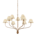 Garnerville Chandelier by Hudson Valley Lighting - Patina Brass Finish