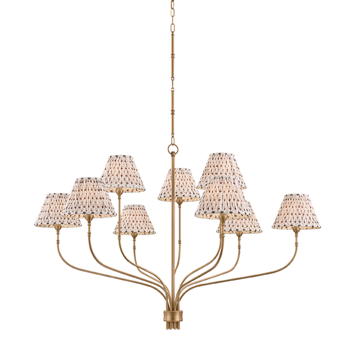 Garnerville Chandelier by Hudson Valley Lighting - Patina Brass Finish
