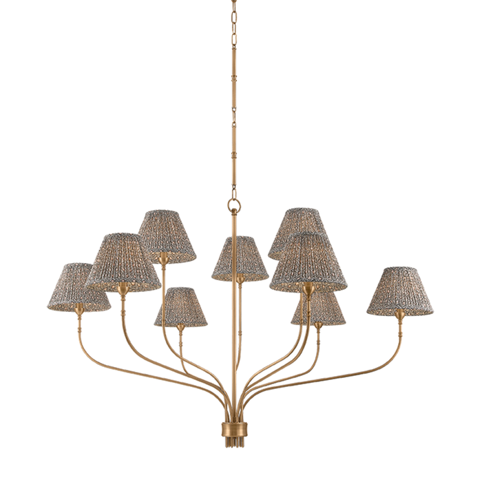 Garnerville Chandelier by Hudson Valley Lighting - Patina Brass Finish