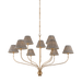 Garnerville Chandelier by Hudson Valley Lighting - Patina Brass Finish