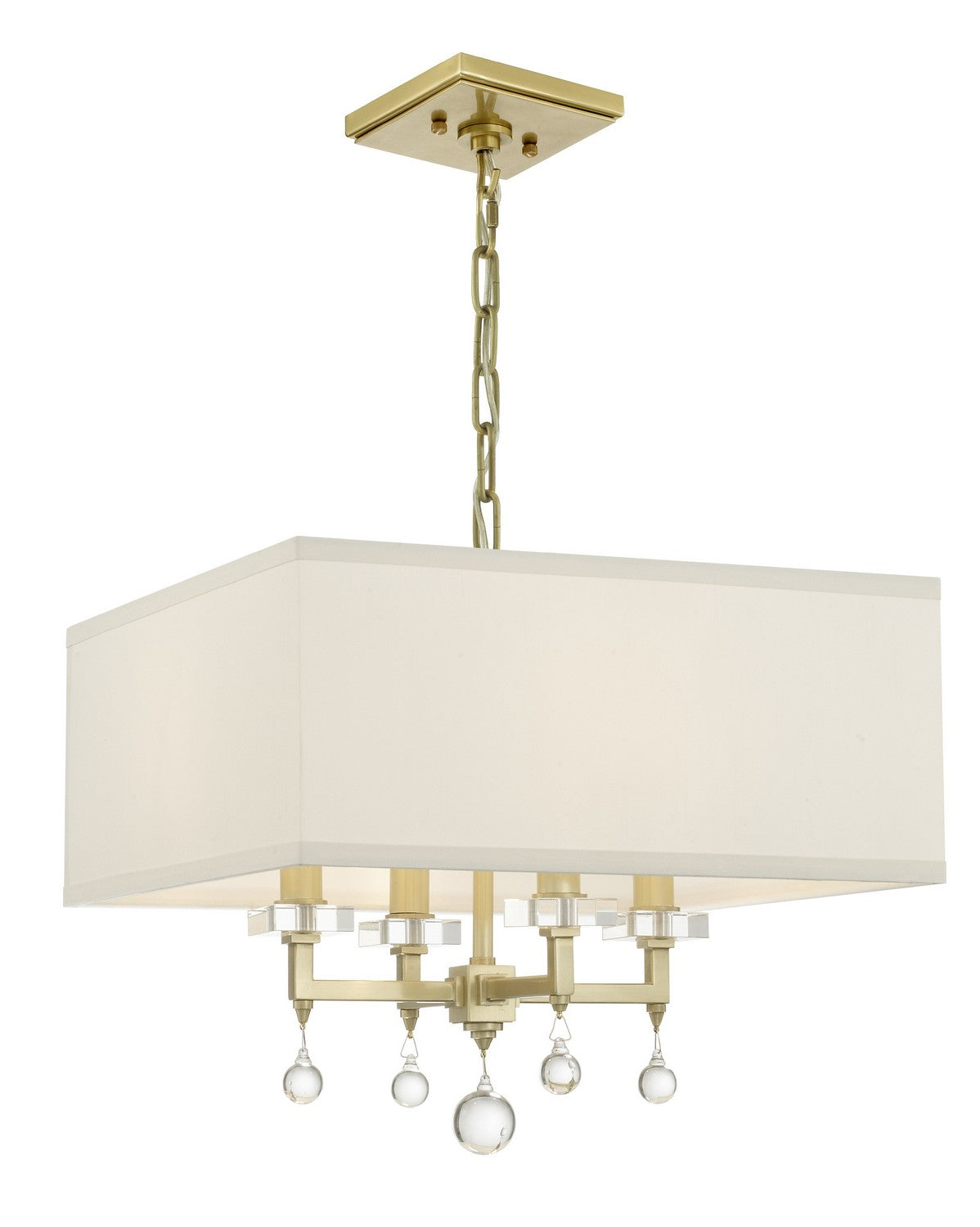 Crystorama - 8105-AG - Four Light Chandelier - Paxton - Aged Brass