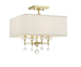 Load image into Gallery viewer, Crystorama - 8105-AG_CEILING - Four Light Semi Flush Mount - Paxton - Aged Brass
