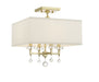 Crystorama - 8105-AG_CEILING - Four Light Semi Flush Mount - Paxton - Aged Brass