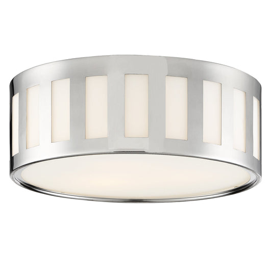 Crystorama - KEN-2203-PN - Three Light Flush Mount - Kendal - Polished Nickel