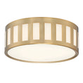 Load image into Gallery viewer, Crystorama - KEN-2203-VG - Three Light Flush Mount - Kendal - Vibrant Gold
