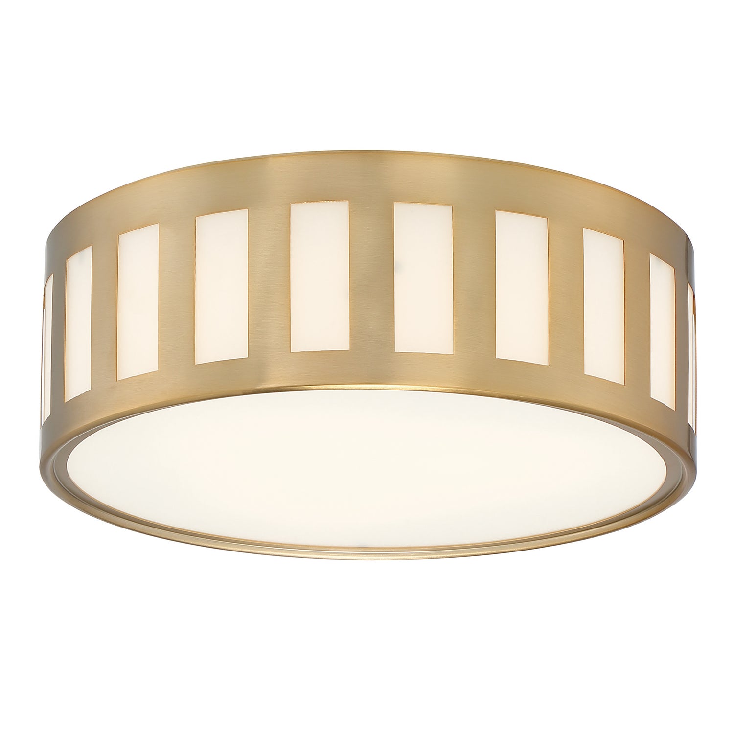 Crystorama - KEN-2203-VG - Three Light Flush Mount - Kendal - Vibrant Gold