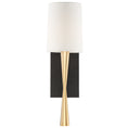 Load image into Gallery viewer, Crystorama - TRE-221-AG-BF - One Light Wall Sconce - Trenton - Aged Brass / Black Forged
