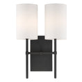 Load image into Gallery viewer, Crystorama - VER-242-BF - Two Light Wall Sconce - Veronica - Black Forged
