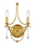 Load image into Gallery viewer, Crystorama - 422-GA - Two Light Wall Sconce - Metro - Antique Gold
