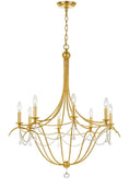 Load image into Gallery viewer, Crystorama - 428-GA - Eight Light Chandelier - Metro - Antique Gold
