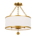 Load image into Gallery viewer, Crystorama - 513-GA_CEILING - Three Light Semi Flush Mount - Broche - Antique Gold
