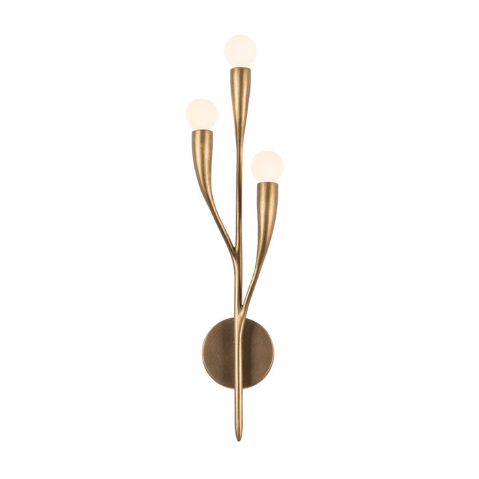 Labra Wall Sconce by Hudson Valley Lighting - Patina Gold Leaf Finish