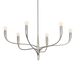 Labra Chandelier by Hudson Valley Lighting - Warm Silver Leaf Finish