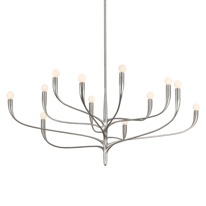 Labra Chandelier by Hudson Valley Lighting - Warm Silver Leaf Finish