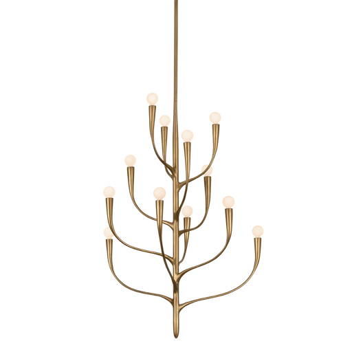 Labra Chandelier by Hudson Valley Lighting - Patina Gold Leaf Finish