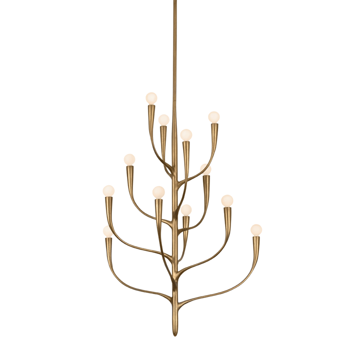 Labra Chandelier by Hudson Valley Lighting - Patina Gold Leaf Finish