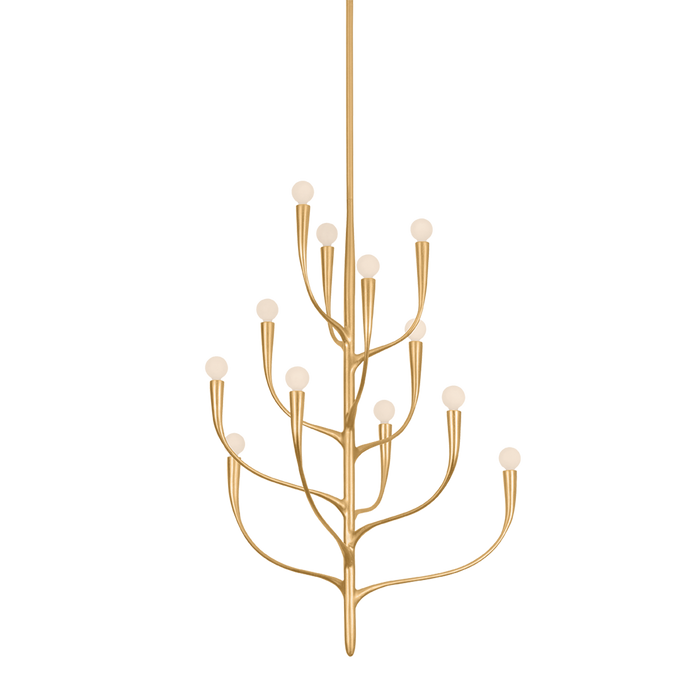 Labra Chandelier by Hudson Valley Lighting - Vintage Gold Leaf Finish