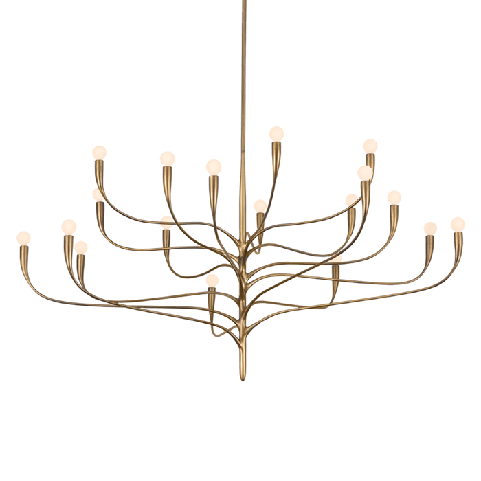 Labra Chandelier by Hudson Valley Lighting - Patina Gold Leaf Finish