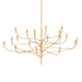 Labra Chandelier by Hudson Valley Lighting - Vintage Gold Leaf Finish
