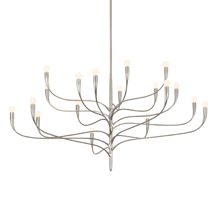 Labra Chandelier by Hudson Valley Lighting - Warm Silver Leaf Finish