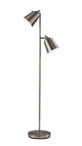 Load image into Gallery viewer, Adesso Home - 3237-22 - Two Light Floor Lamp - Malcolm - Brushed Steel
