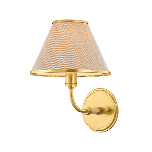 Shore Road Wall Sconce by Hudson Valley Lighting - Aged Brass Finish