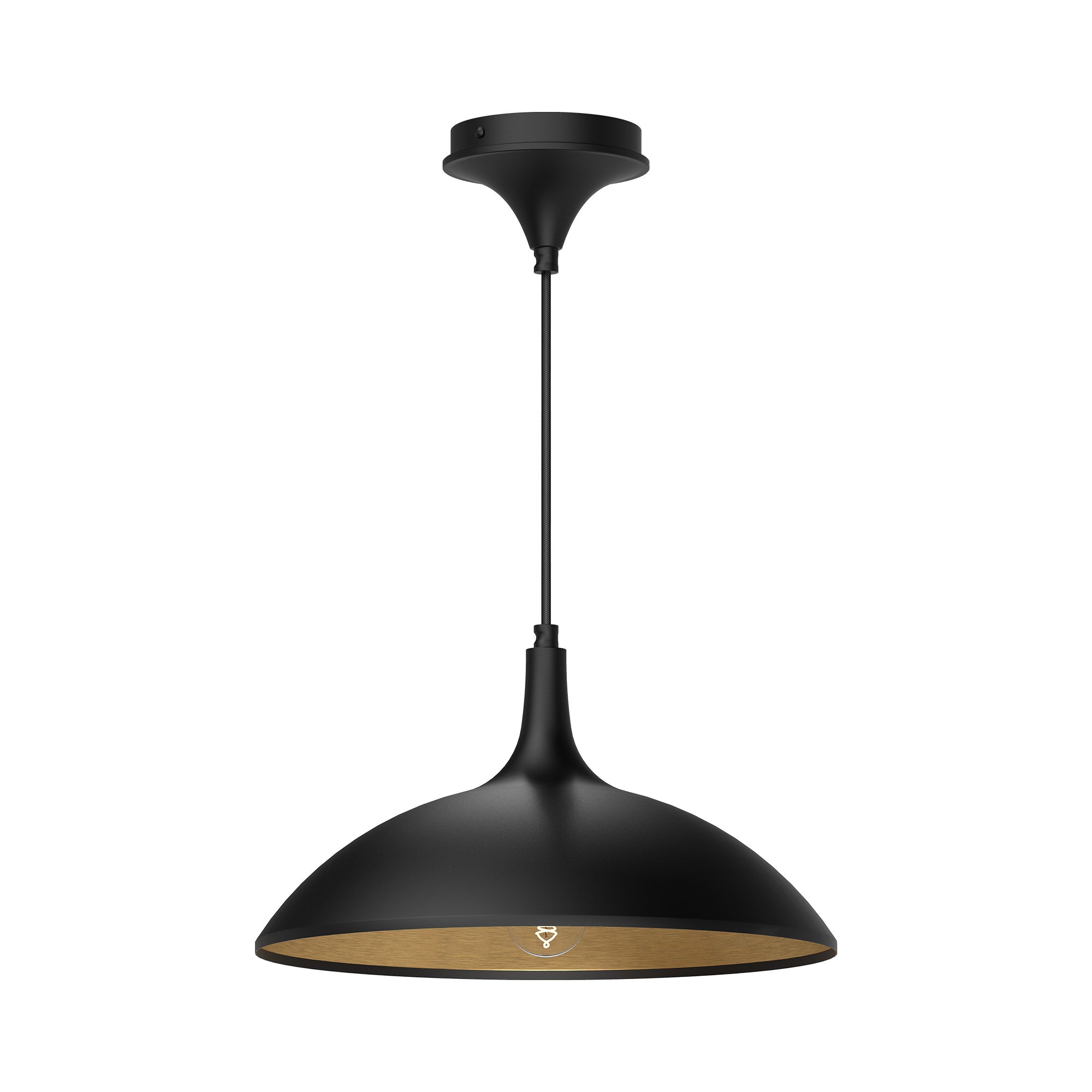 Abel 14-in Matte Black 1 Light Pendant by Alora Lighting | PD627914MB | Alora Lighting
