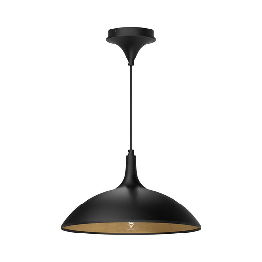 Abel 14-in Matte Black 1 Light Pendant by Alora Lighting | PD627914MB | Alora Lighting