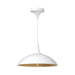 Abel 14-in White 1 Light Pendant by Alora Lighting | PD627914WH | Alora Lighting