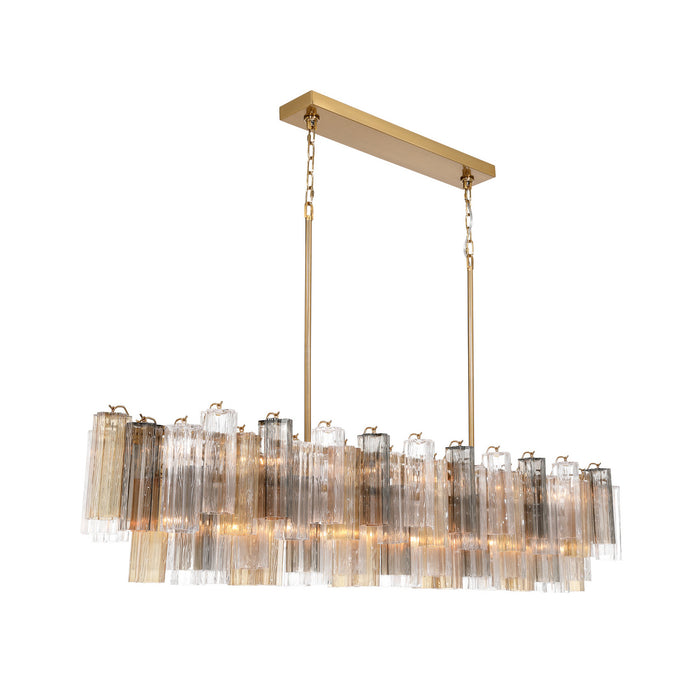 Addis 65'' Aged Brass Linear Chandelier