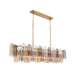 Addis 65'' Aged Brass Linear Chandelier
