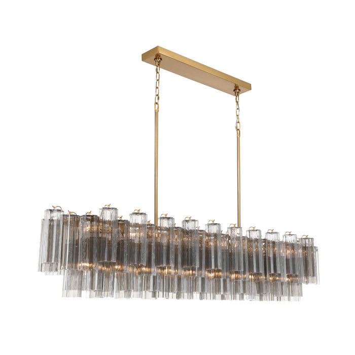 Addis 65'' Aged Brass Linear Chandelier
