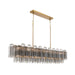 Addis 65'' Aged Brass Linear Chandelier