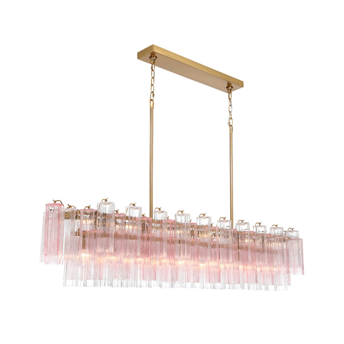 Addis 65'' Aged Brass Linear Chandelier