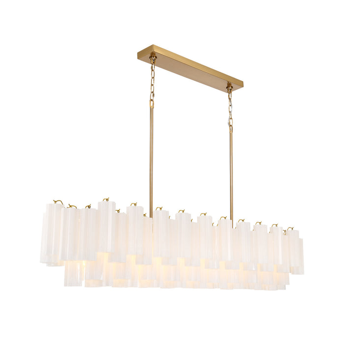 Addis 65'' Aged Brass Linear Chandelier