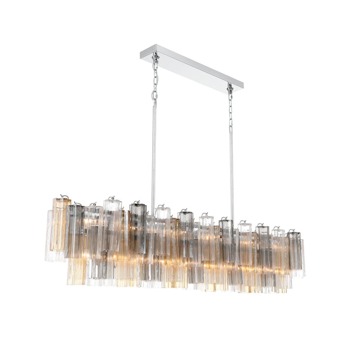 Addis 65'' Polished Chrome Linear Chandelier
