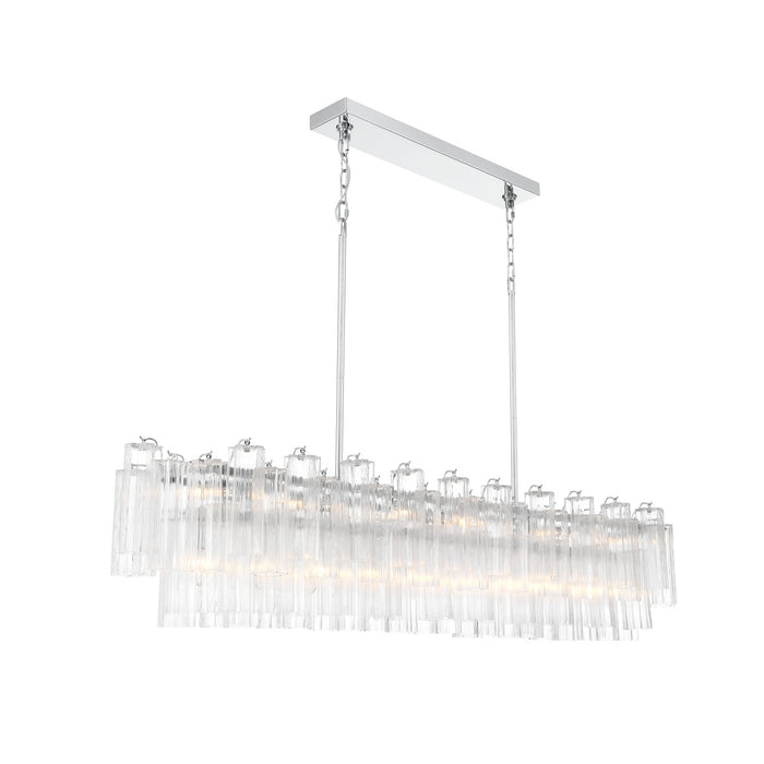 Addis 65'' Polished Chrome Linear Chandelier