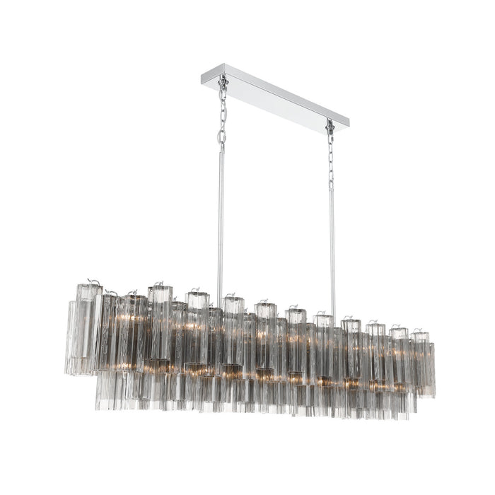 Addis 65'' Polished Chrome Linear Chandelier