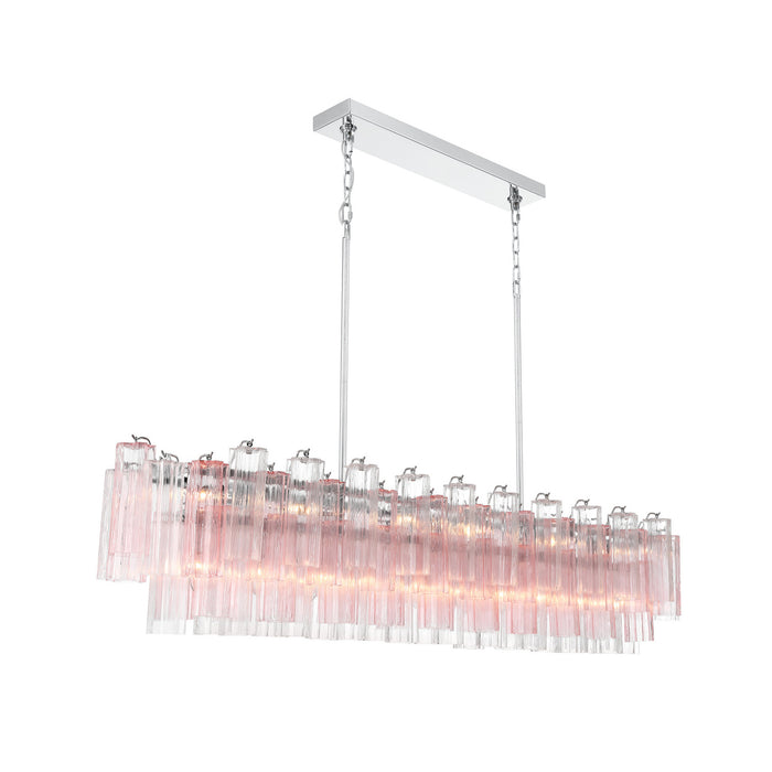 Addis 65'' Polished Chrome Linear Chandelier