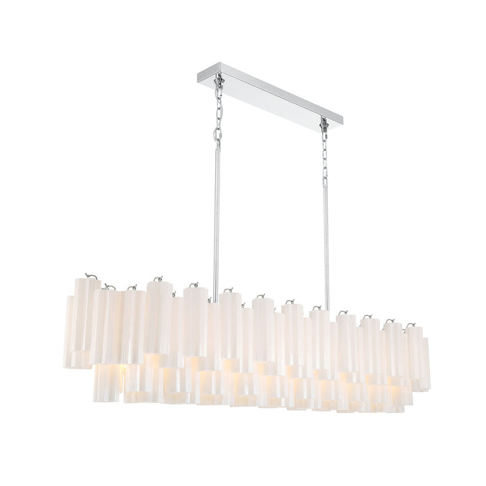 Addis 65'' Polished Chrome Linear Chandelier
