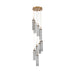 Addis 12" Integrated LED Multi-Light  Aged Brass Pendant