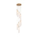 Addis 12" Integrated LED Multi-Light  Aged Brass Pendant