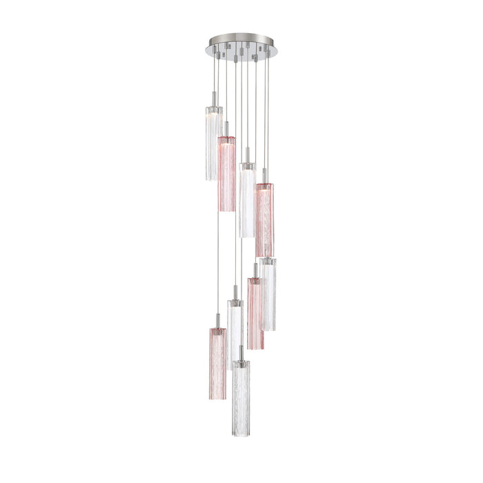 Addis 12" Integrated LED Multi-Light  Polished Chrome Pendant