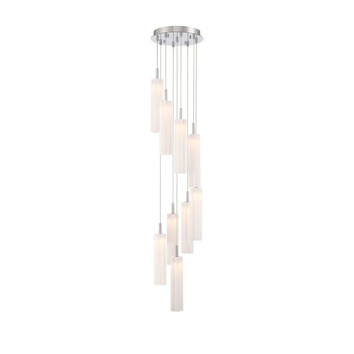 Addis 12" Integrated LED Multi-Light  Polished Chrome Pendant