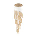Addis 26" Integrated LED Multi-Light  Aged Brass Pendant