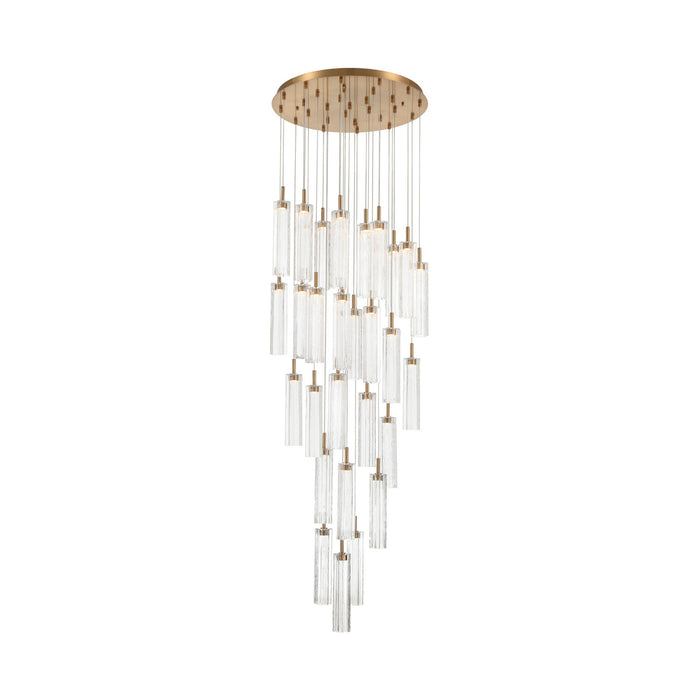 Addis 26" Integrated LED Multi-Light  Aged Brass Pendant