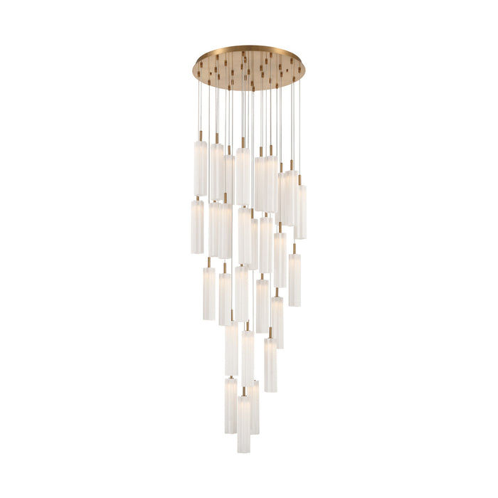 Addis 26" Integrated LED Multi-Light  Aged Brass Pendant
