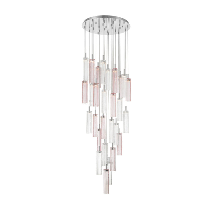 Addis 26" Integrated LED Multi-Light  Polished Chrome Pendant