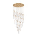 Addis 36" Integrated LED Multi-Light  Aged Brass Pendant